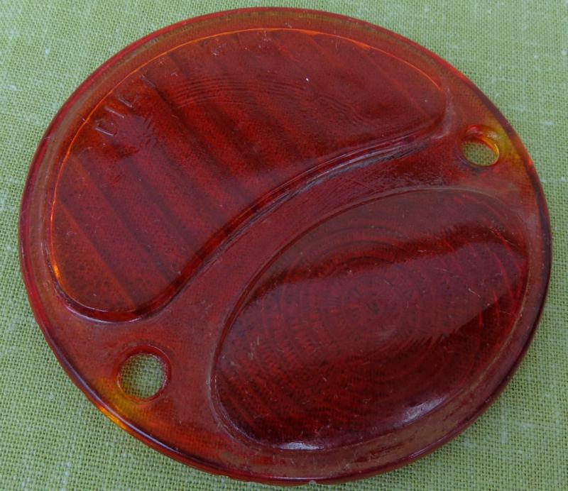 Old glass tail light lens - dietz - no-g13