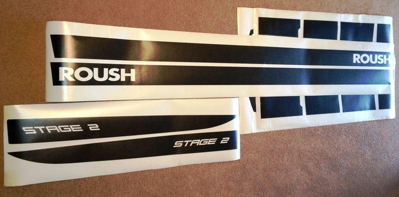 Ford mustang 2011-2013 roush stage 2 decal stripe kit complete black oem