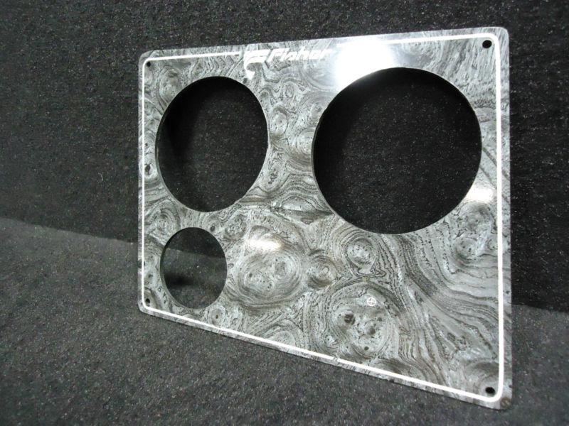 One 2" gauge cut outs skeeter gauge panel cover plate 9" x 7" with two 3.25" & 