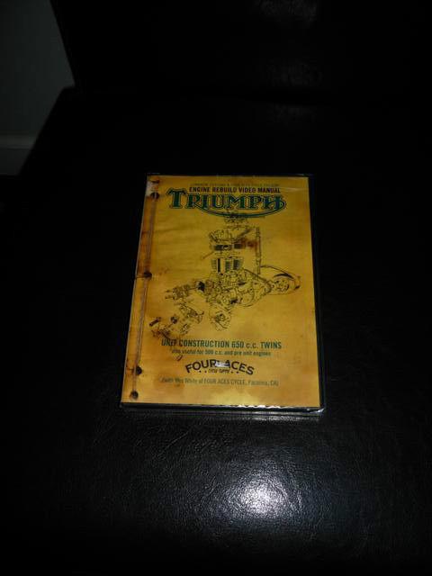 Triumph 650cc engine rebuild dvd by four aces cycle wes white new in package