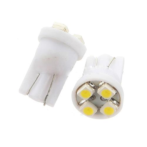 2x high quality t10 194 168 4 smd led white car dashboard indicator light new