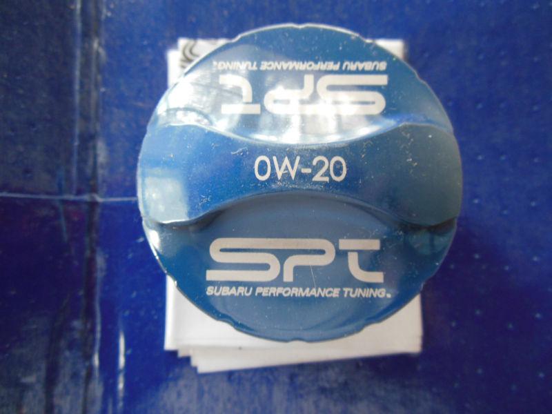 Genuine oem subaru billet oil filler cap 2012 brz 0w20 blue new