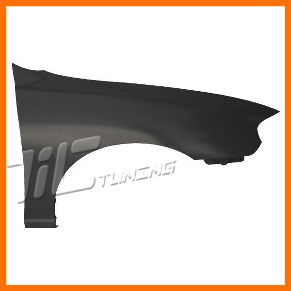 Primered black steel right fender passenger fits 1996-1998 hyundai elantra sedan