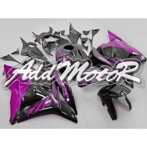 Injection molded fit cbr600rr 2009 2010 2011 2012 purple flames fairing 69n06