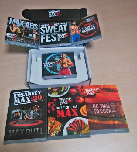 Shaun t&#039;s*beachbody ma×:30 lnsanity w0rk0ut deluxe full set 13dvds priority mail