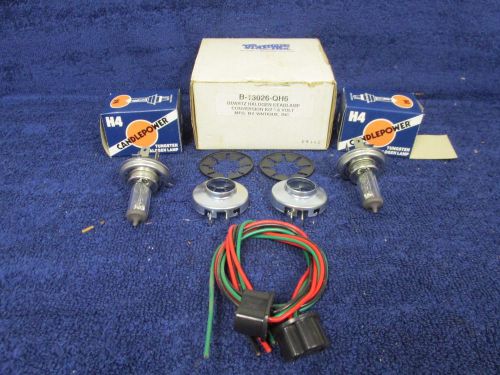 1932-39 ford  6 volt  quartz halogen headlamp conversion kit   new  516