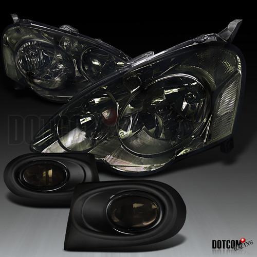 2002-2004 acura rsx dc5 smoke headlights bumper fog lamps