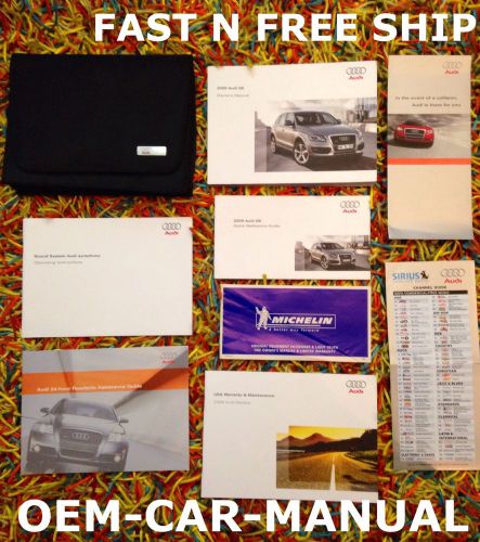2009 audi q5 owners manual w/ quick guide &#034;fast n free priority shipping&#034; mint