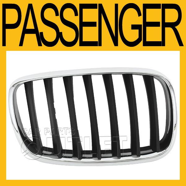 08-11 bmw x6 3.0si chrome grille surround black bar insert bm1200181 capa right