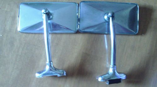 Pair of vintage tinted glass  style rectangular side view mirrors !