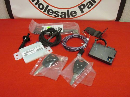 Jeep wrangler remote start kit one way 2 key fobs production mopar oem new