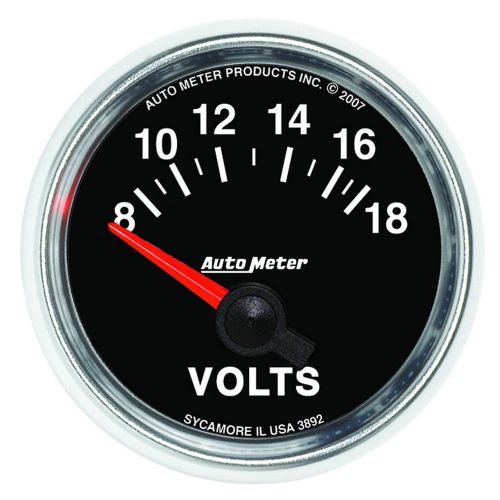 Auto meter 3892 gs; electric voltmeter