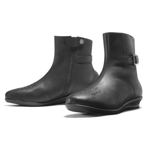 Icon womens sacred low leather boots black