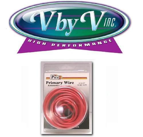 Pico electrical primary wire 81121pt  red (awg,12-gauge)  12-ft pack each