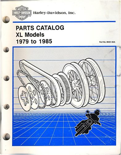 Harley davidson used  1979-1985 xl model  sportster parts catalog