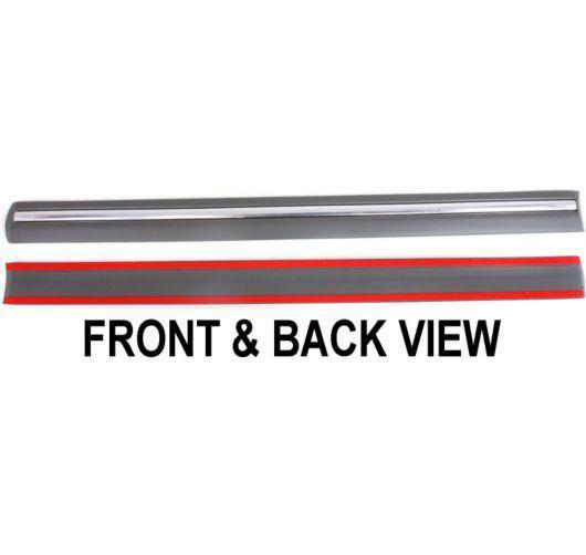 New door molding trim passenger right side front black rh hand ford fo1305106