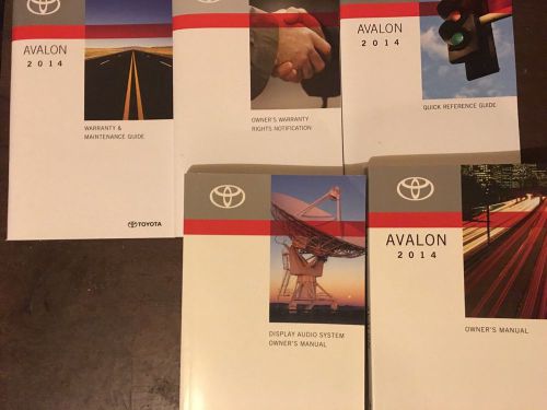 2014 toyota avalon  owners manual