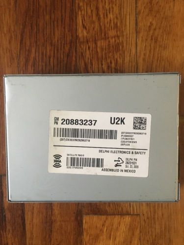 Xm radio module u2k gm part 20883237 2010 silverado