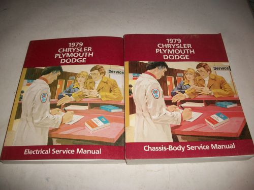 1979 dodge chrysler plymouth chassis/body/electrical service  manual  very clean