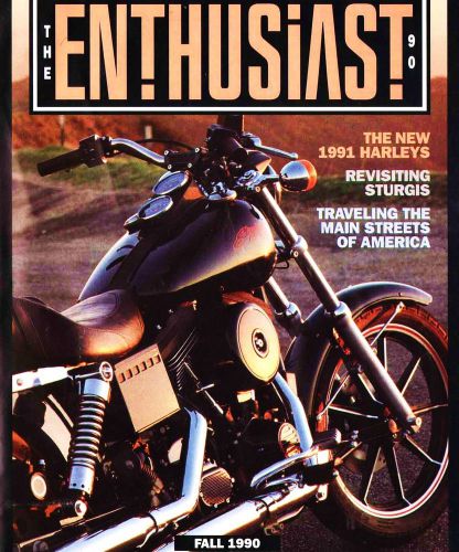 Fall 1990 harley-davidson enthusiast magazine -fxdb sturgis-new 1991 harleys