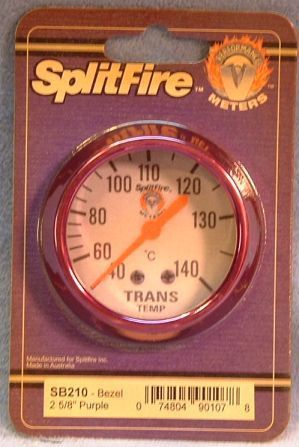 Splitfire purple replacement bezel 2-5/8 inch new sb210