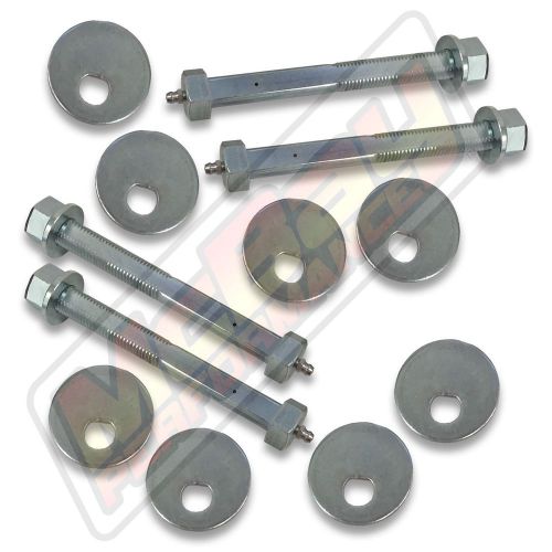 Front alignment greasable camber caster cam bolt kit 2005-2011 dodge dakota set