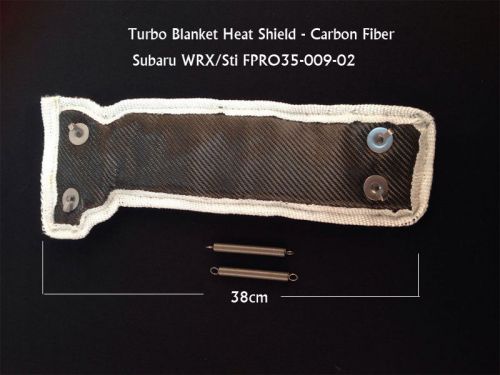 Turbo blanket heat shield - carbon fiber 2002-2013 subaru wrx/sti fpro35-009-02