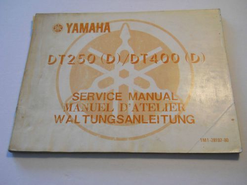 Yamaha dt250 d / dt400 d service  manual