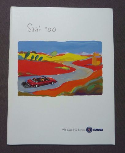 1996 saab 900 series s se dealer sales brochure~original auto catalog literature