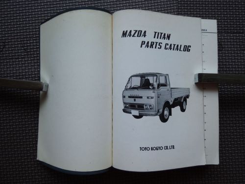 Jdm mazda titan truck original genuine parts list catalog