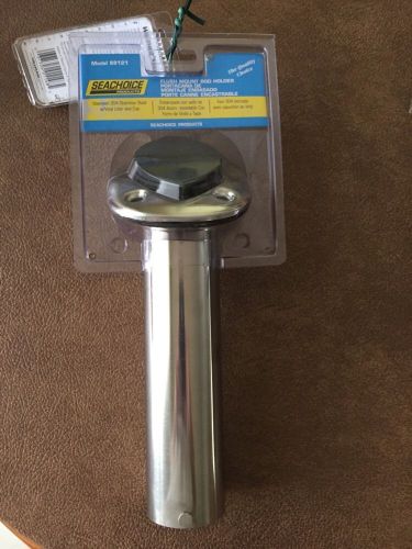 Rod holder flush mount stainless fishing rod holder boat seachoice 89121