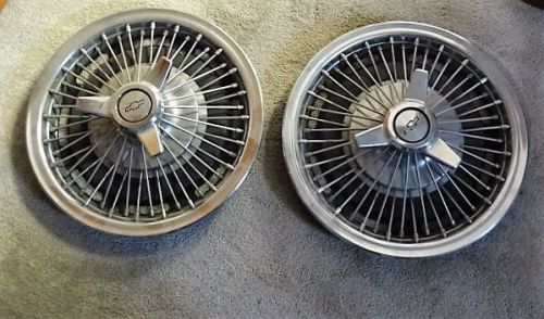 Two (2) 14&#034; wheel cover off a 1963, 1964 or 1965 era chevy