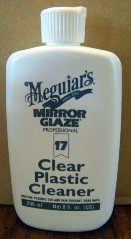 Meguiar's clear plastic cleaner #17 mirror glaze  8 oz. meguiars nos