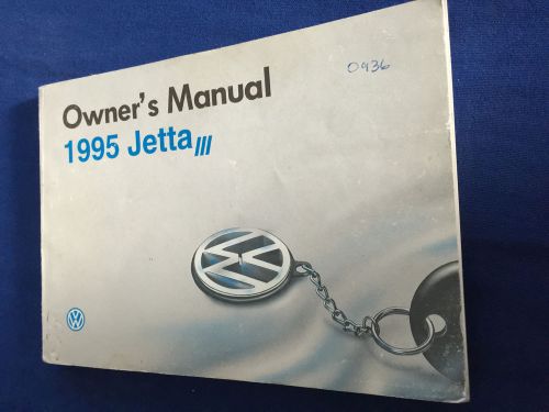 1995 volkswagen vw jetta owner&#039;s owners manual .