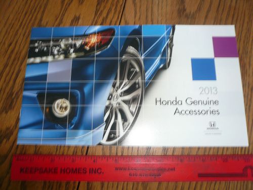 2013 honda genuine accessories sales brochure