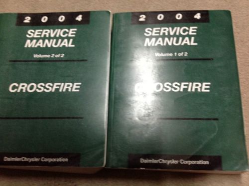 2004 chrysler mopar crossfire service shop repair workshop manual set oem 2004