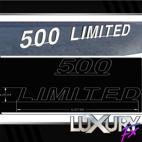 2pc. luxury fx stainless steel 500 limited emblem for ford five hundred limited