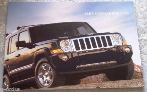 Brand new 2006 jeep commander 45 page deluxe sales literature brochure!