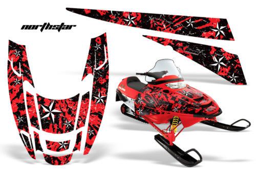 Amr polaris edge snowmobile sled graphic wrap kit star