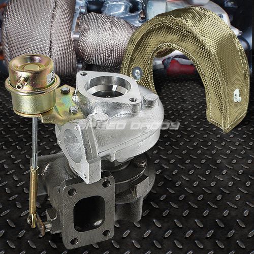 T25/28 ar.86 turbocharger turbo exhaust turbine 8psi boost+ titanium blanket