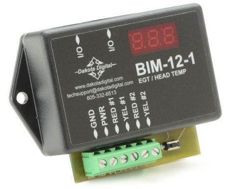 Dakota digital egt head temperature expansion module for vfd3 vhx gauge bim-12-1