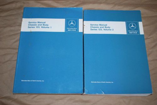 Mercedes benz series 123 repair service manual vol. 1 &amp; 2  workshop shop