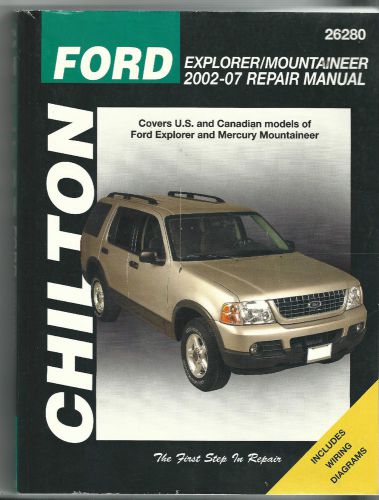 2002-07 ford explorer / mountaineer repair manual by chilton
