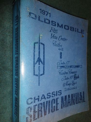 1971 oldsmobile shop book / olds service manual / original cutlass 442 88 98++