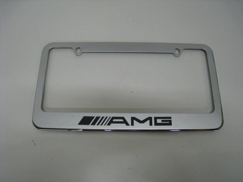 Amg mercedes benz metal license frame c/e/slk/sl/cls/s