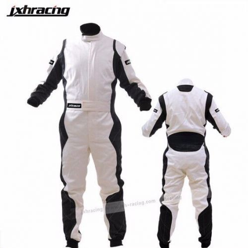 Jxhracing 100% cotton 2 layer non-fireproof one piece auto go kart suit  c06002