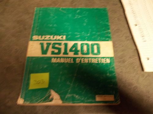 Suzuki dealer  service manual vs1400  printed 1993