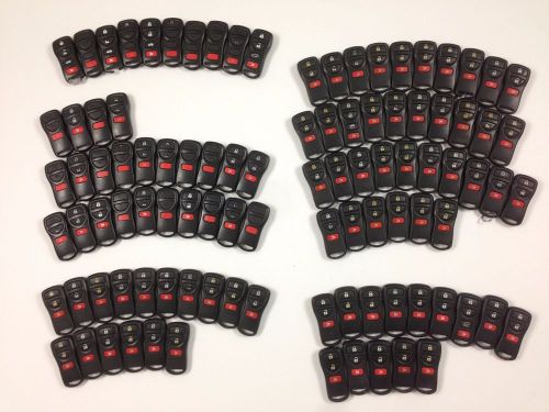 Lot of 100 nissan infiniti remote oem key less entry wholesale keyless bulk fobs