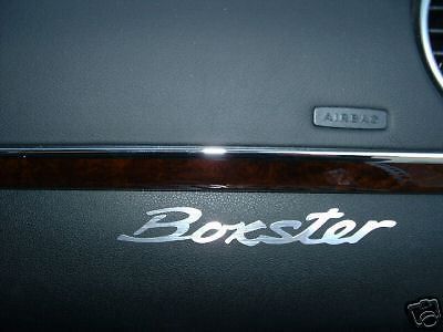 (2) boxster dashboard badge decal 986 987