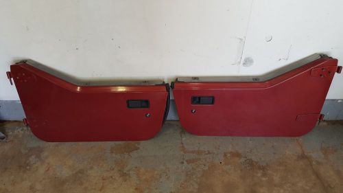 Oem jeep wrangler tj 97-06 steel half doors chili pepper red pearl